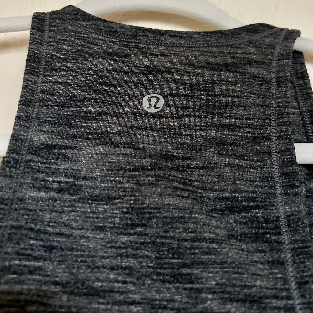 Lululemon Racerback Tank in Heathered Black - Picture 3 of 3